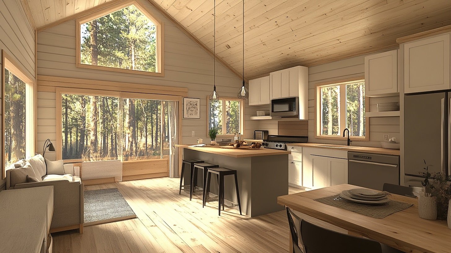 15 Cozy Small Cabin Interior Ideas to Elevate Your Space - Peachy Green ...