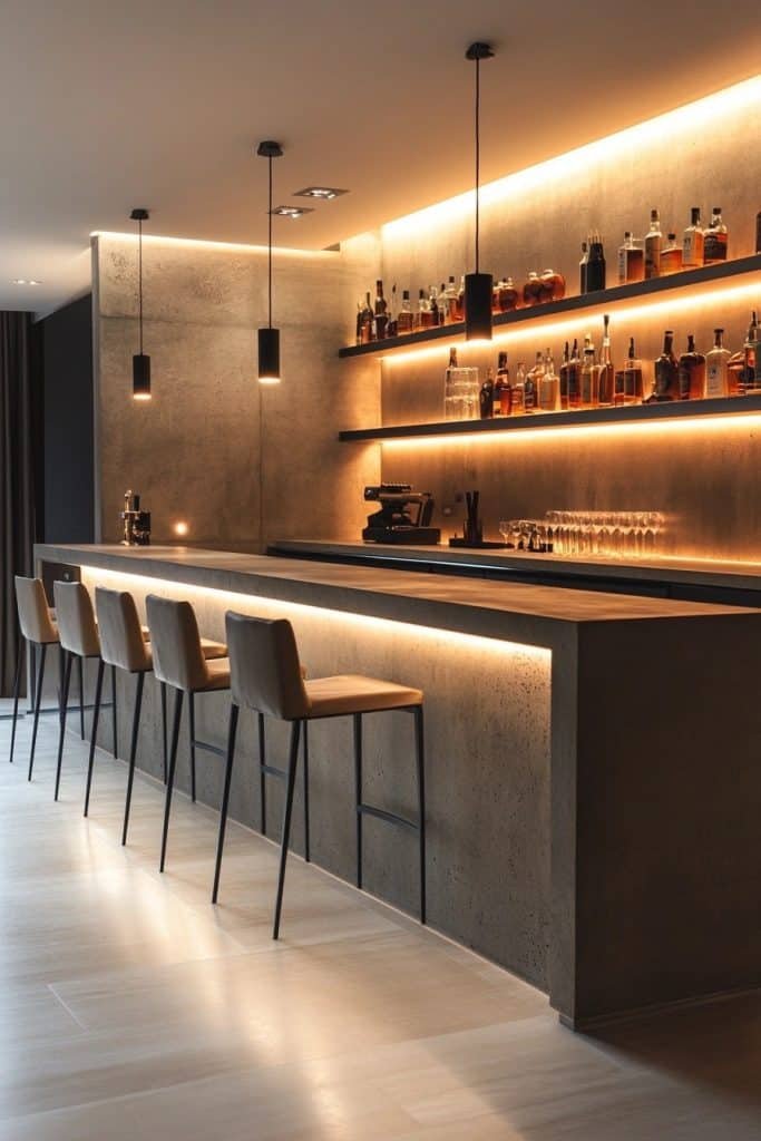 Minimalist Modern Bar