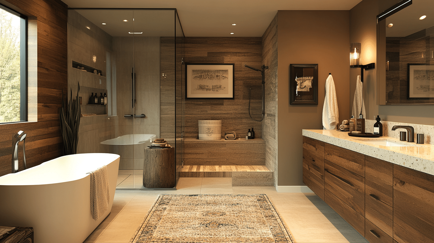 19 Transitional Bathroom Design Ideas to Refresh Your Space - Peachy ...