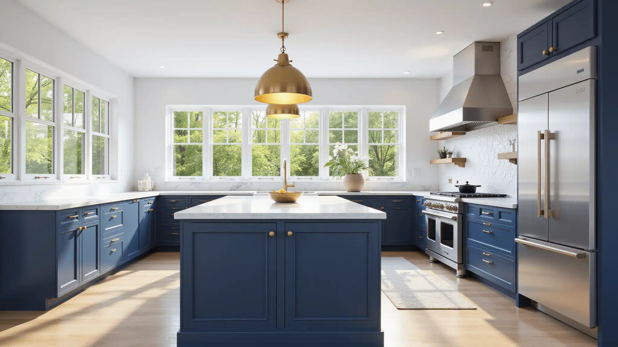 Navy Blue Kitchen Cabinets: A Bold Statement in Modern Kitchen Design ...