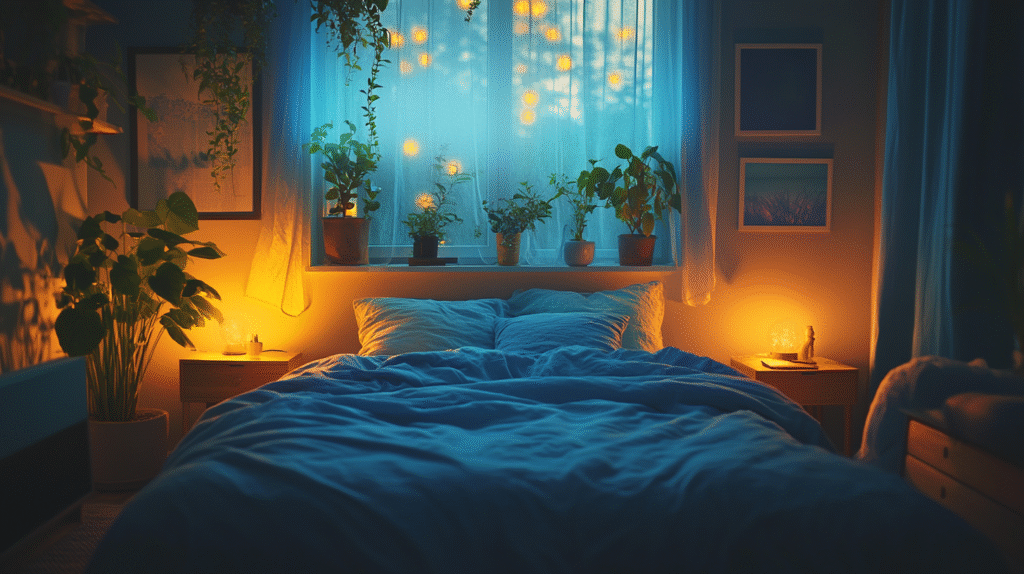 dark boho bedroom