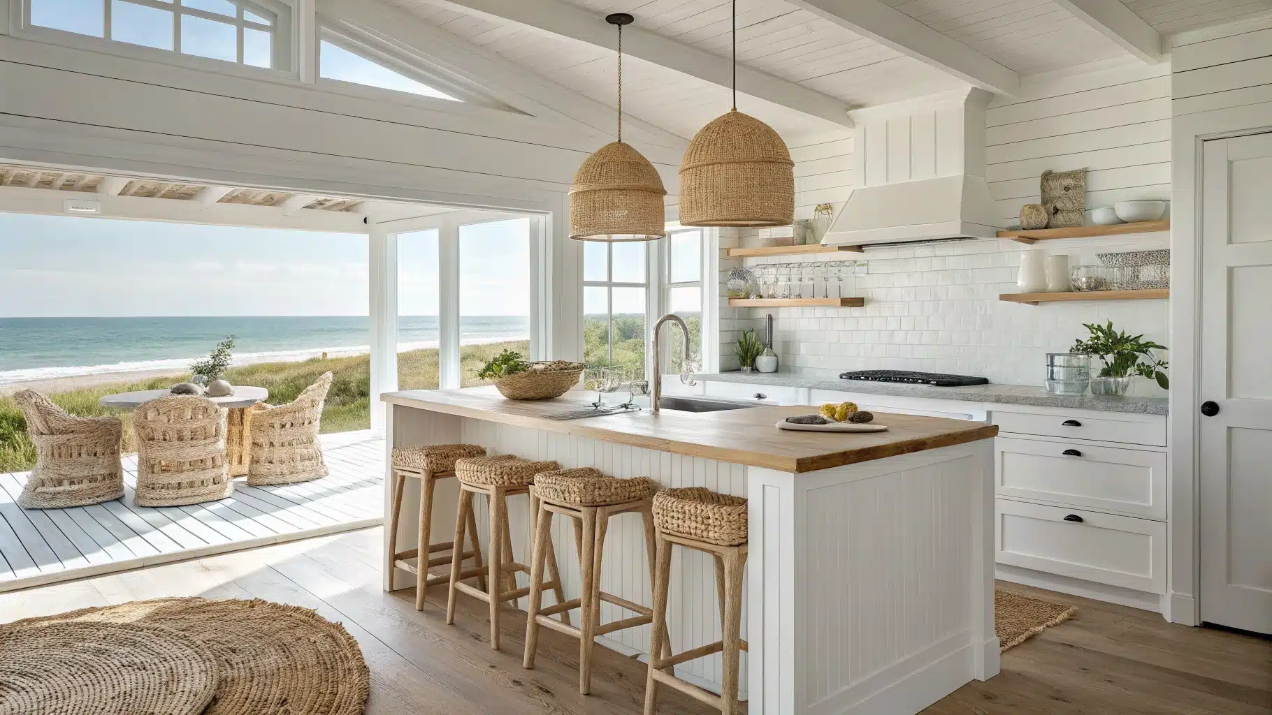 29 Beach House Kitchen Ideas That Feel Airy, Coastal, and So Beautiful ...